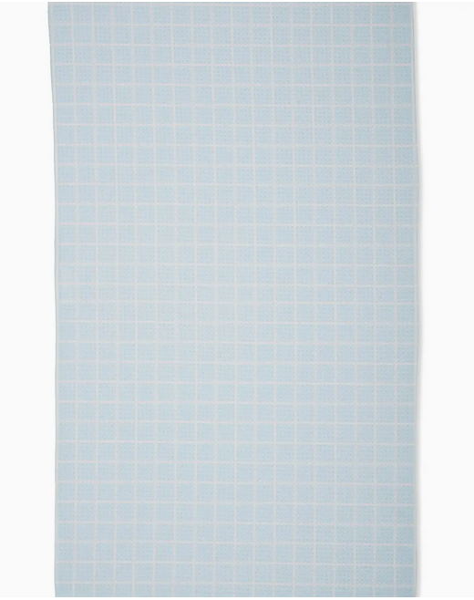 Summer Grid Blue Tea Towel