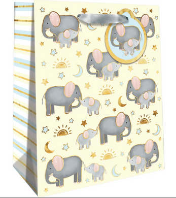 Baby Elephants Medium Gift Bag