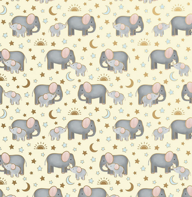 Baby Elephants Wrapping Paper