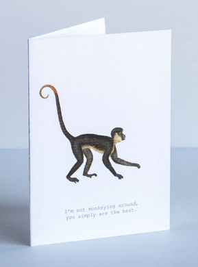 Monkeying Around Greeting Card