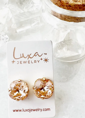Apricot Color Pop Silver Stud Earring