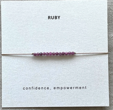 Ruby Bracelet - Confidence