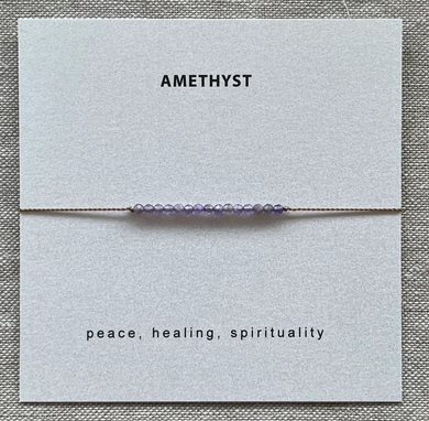 Amethyst Bracelet- Peace