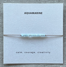 Load image into Gallery viewer, Aquamarine Bracelet - Courage