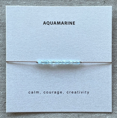 Aquamarine Bracelet - Courage