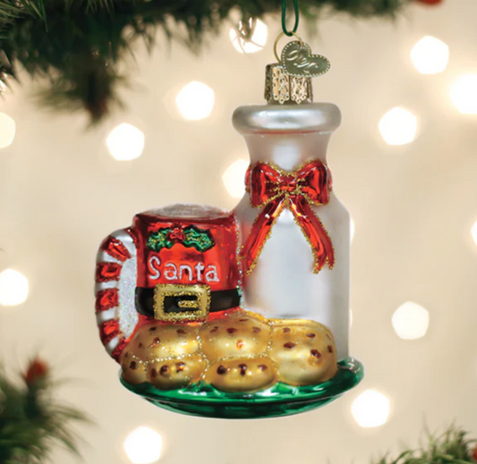 Santa's Milk & Cookies Ornament