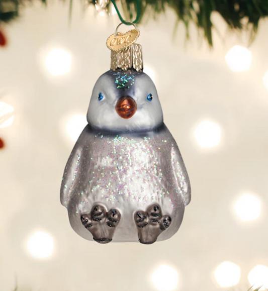 Sitting Penguin Chick Ornament