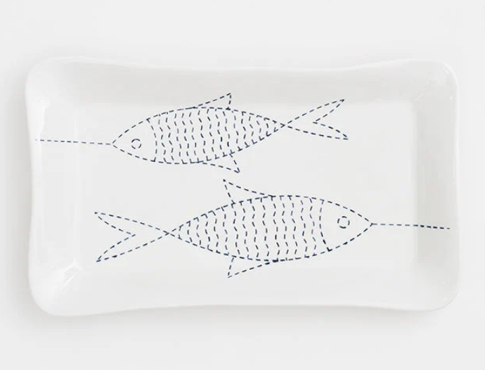2 Fishes Rectangle Plate
