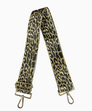 Load image into Gallery viewer, Glitter Animal Bag Strap In  Cheetah or Leopard