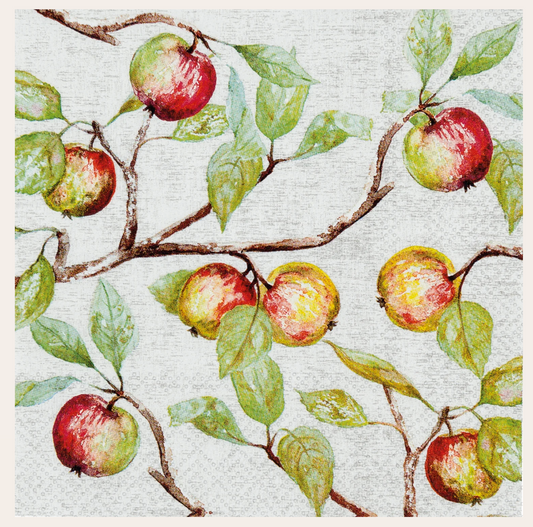 Cocktail Napkins - Apple Branches