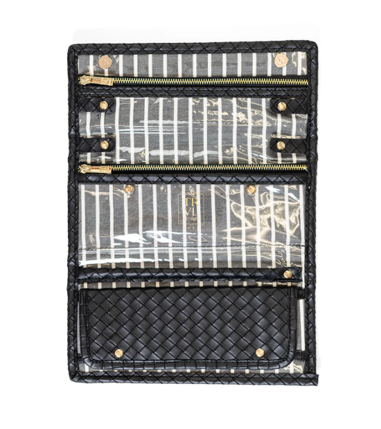 Luxe Woven Jewelry Roll