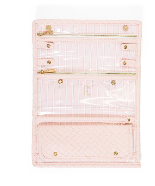 Luxe Woven Jewelry Roll