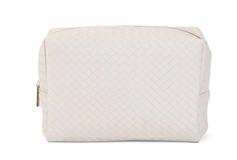 Luxe Woven Everyday Cosmetic Bag
