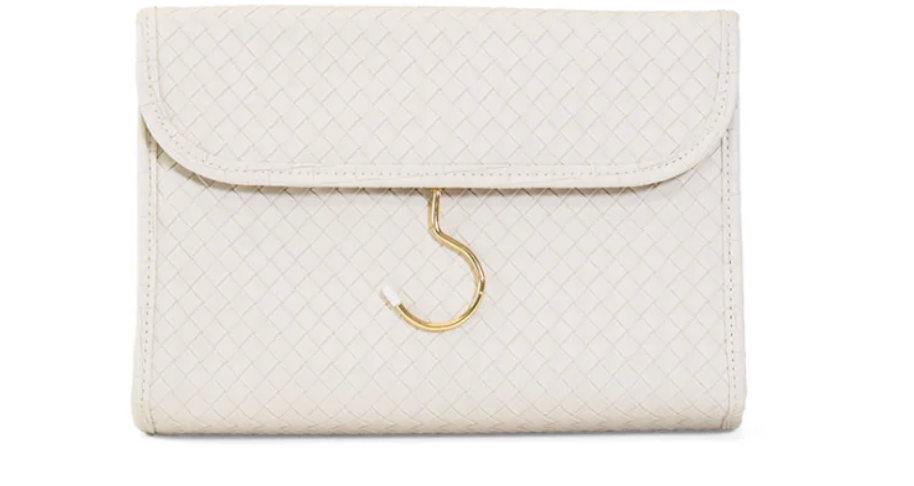Luxe Woven Hanging Toiletry Bag