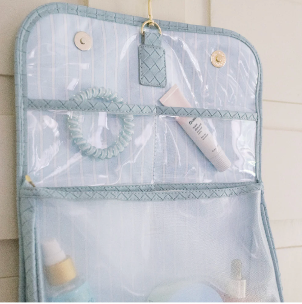 Luxe Woven Hanging Toiletry Bag