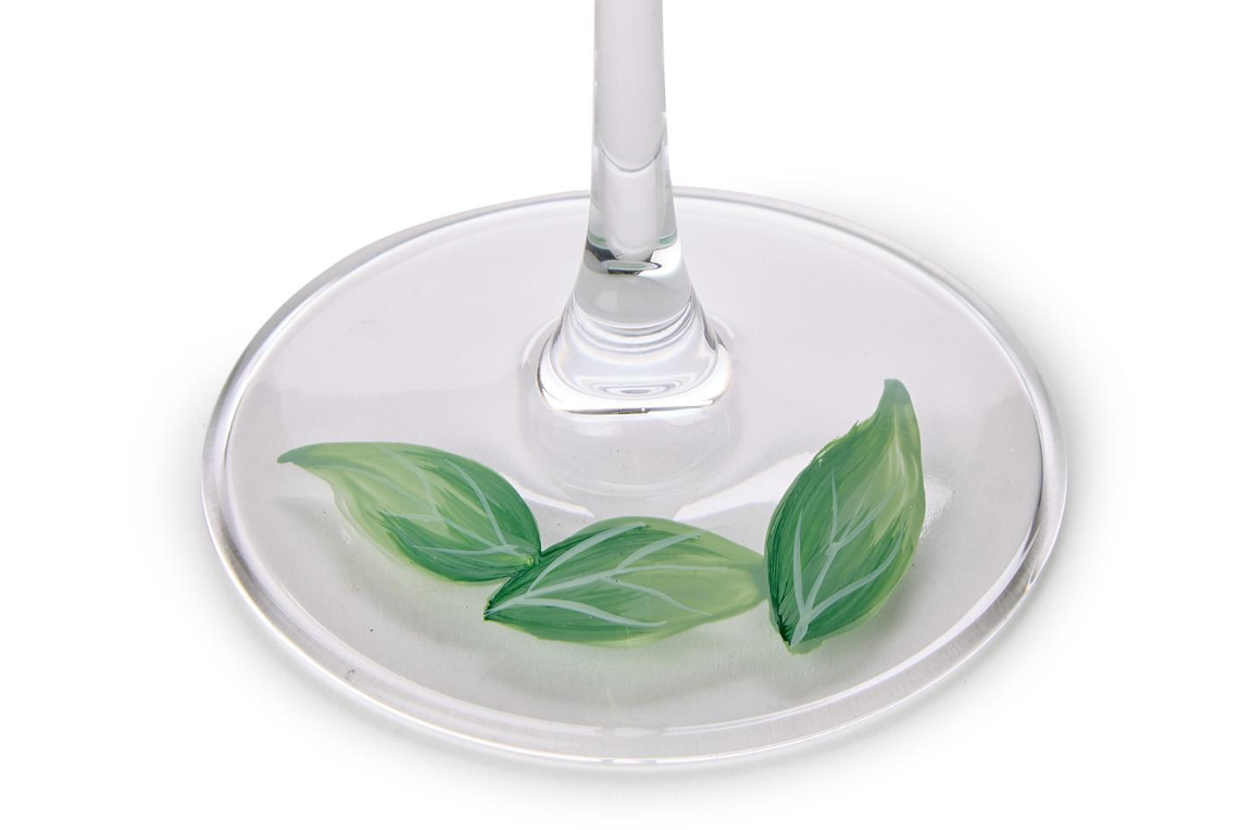 Hydrangea Stemmed Wine Glass