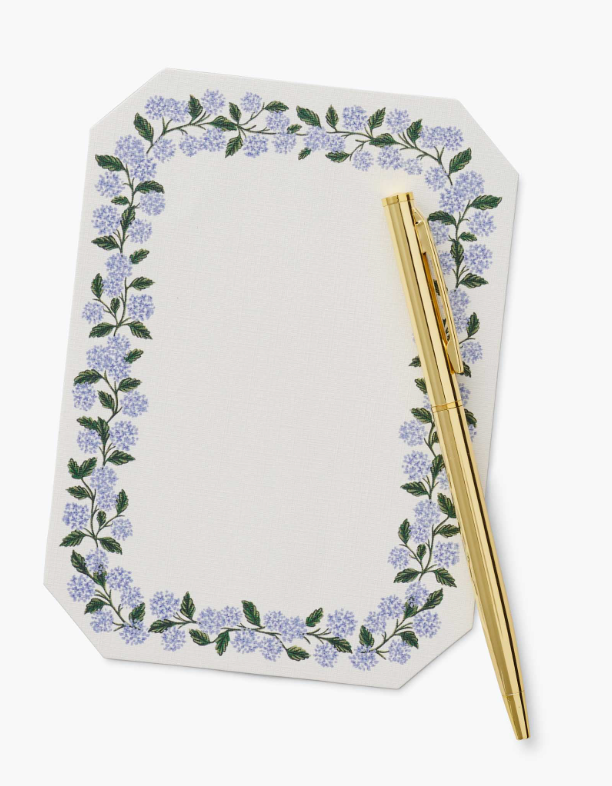 Hydrangea Note Writing Set
