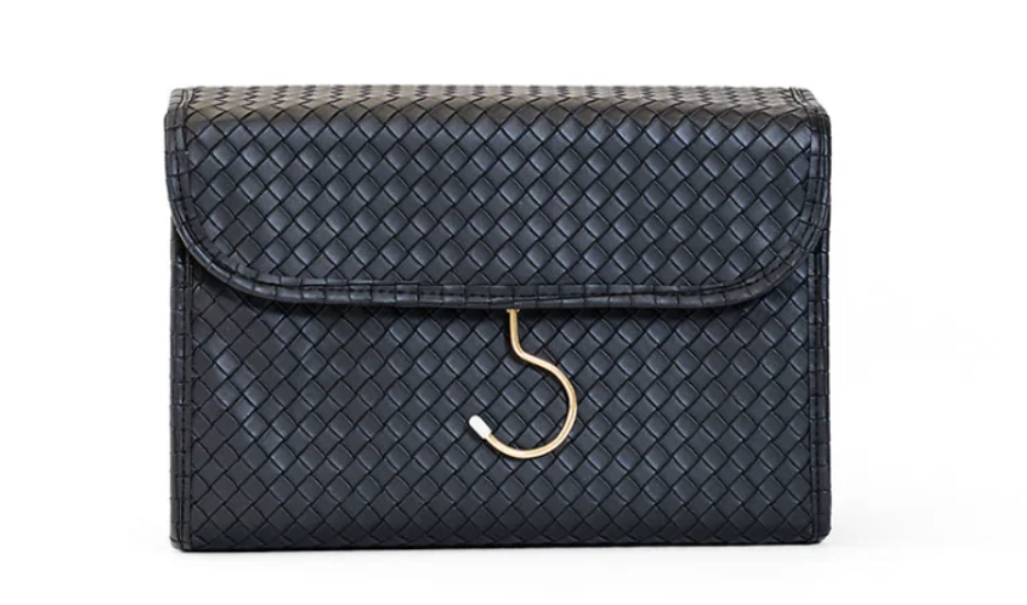 Luxe Woven Hanging Toiletry Bag