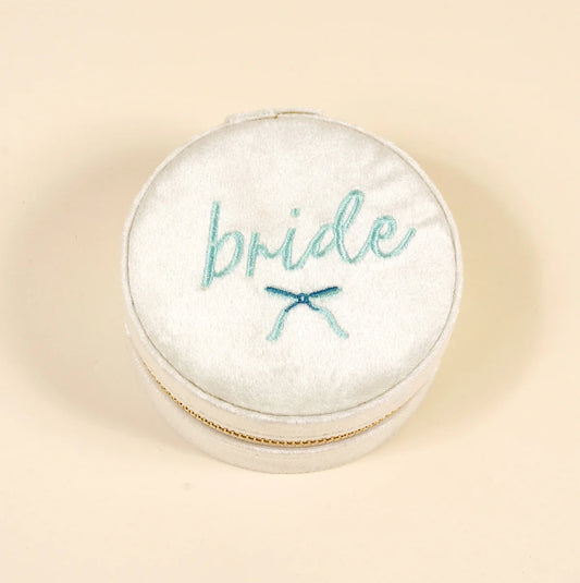 Round Velvet Jewelry Case