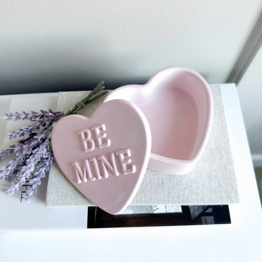 Be Mine Heart Trinket Box