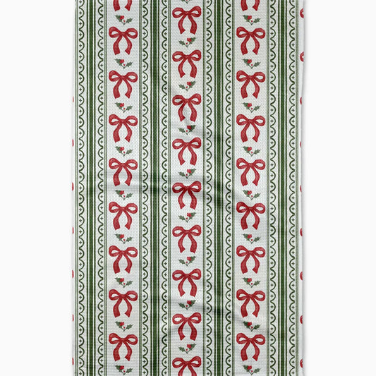 Dish Towel - Christmas Bow