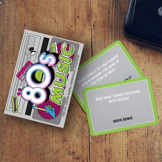 80s Music Trivia Card