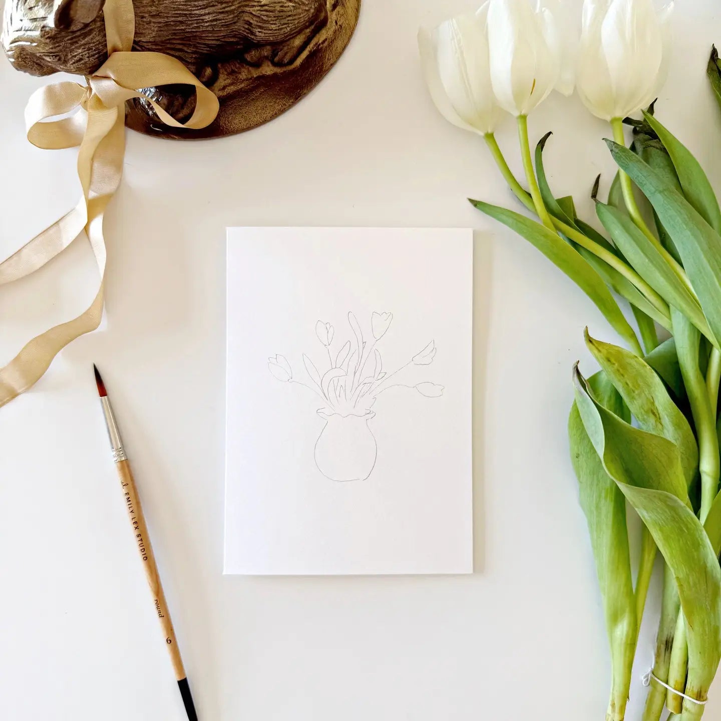 Paintable Notecards - Easter