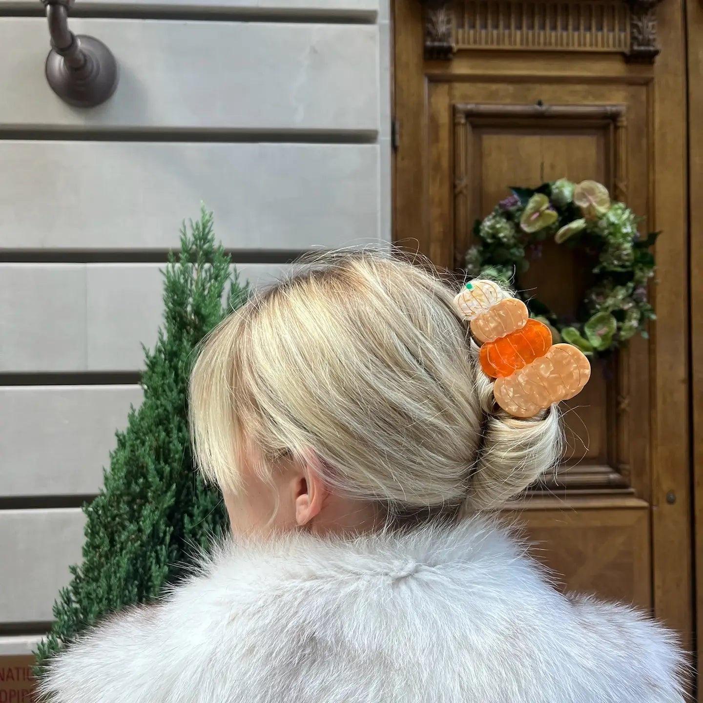 Hair Clip - Pumpkin Stack