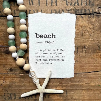 Beach Definition Print