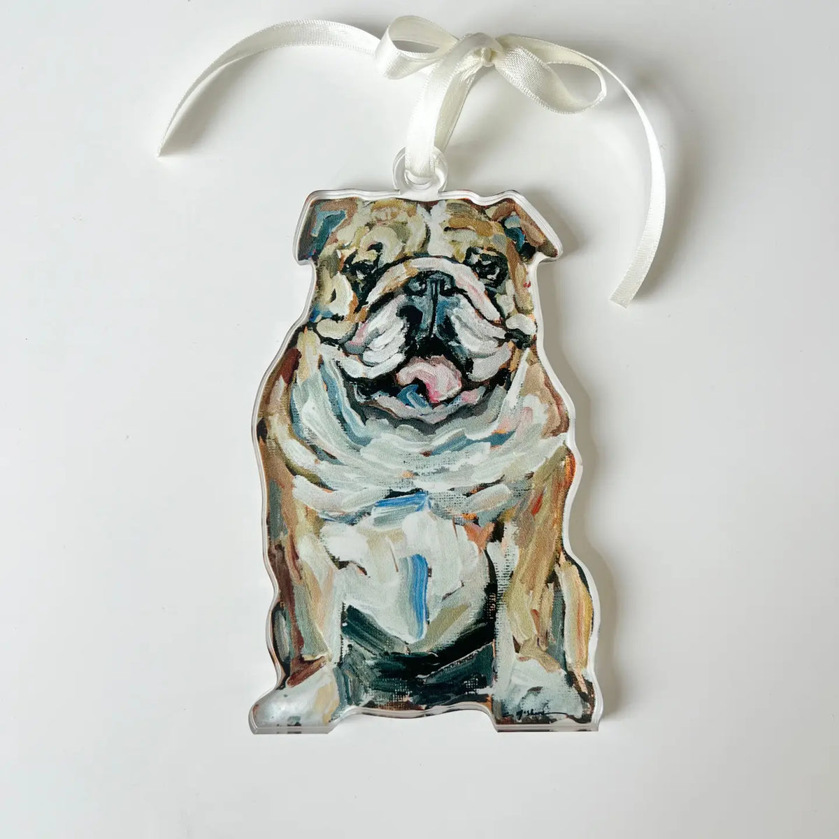 Ornament - Bulldog Fawn & Whit