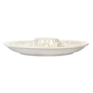 Matte White Oyster Plate