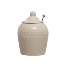 Load image into Gallery viewer, Olive Jar With Spoon