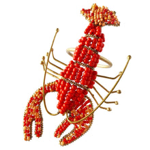 Load image into Gallery viewer, Beaded Lobster Rings - Set of 4