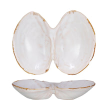 Load image into Gallery viewer, 2 Sectioned Clam Dish