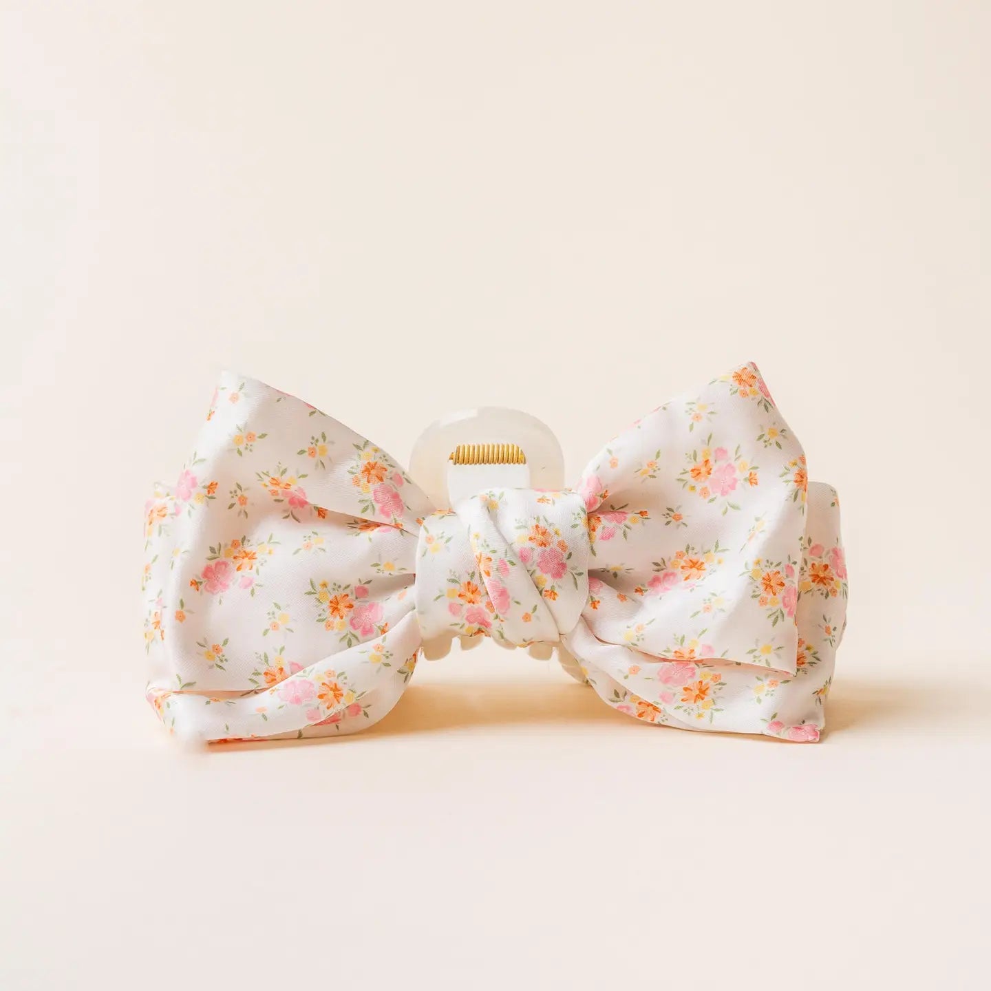 Bow Claw Clip - Daydrm Cream