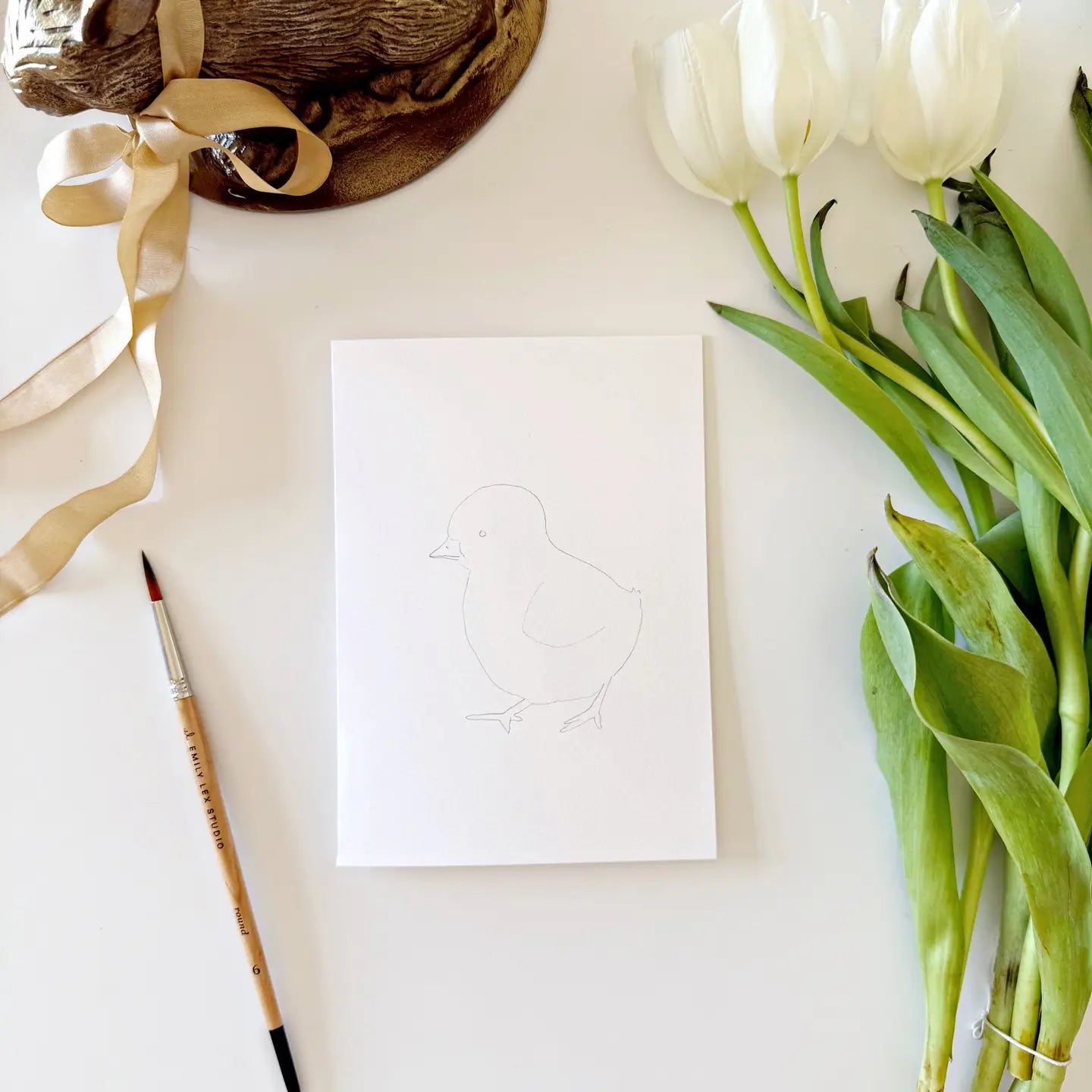 Paintable Notecards - Easter