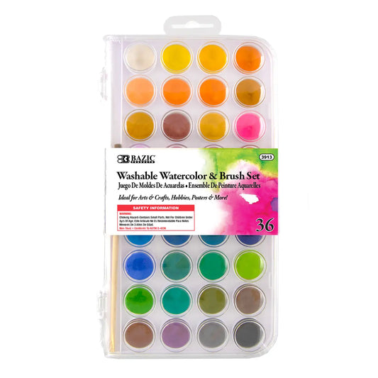 36 Color Watercolor Set