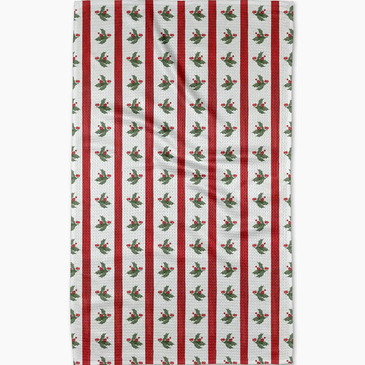 Dish Towel - Christmas Holly S