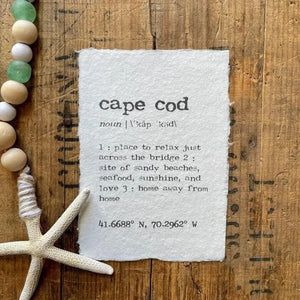 Cape Cod Definition Print