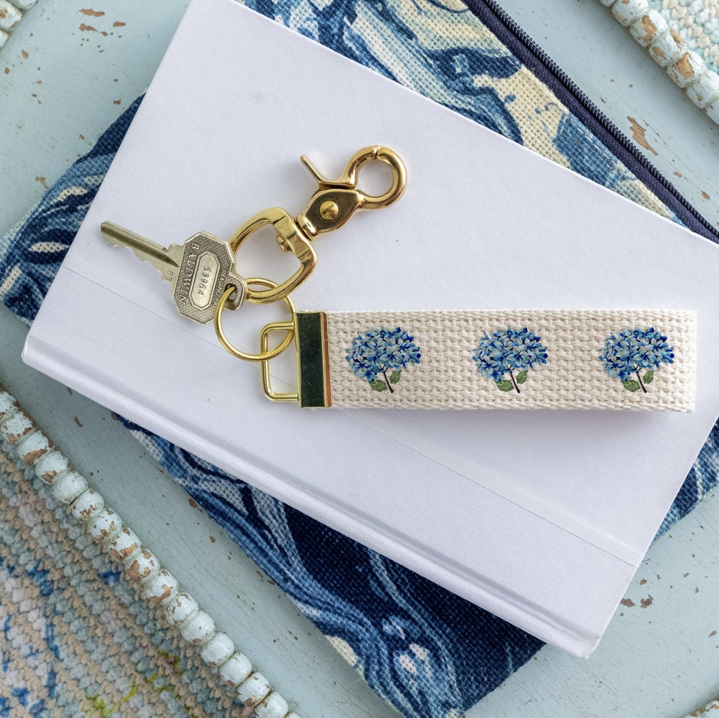 Keychain - Hydrangeas