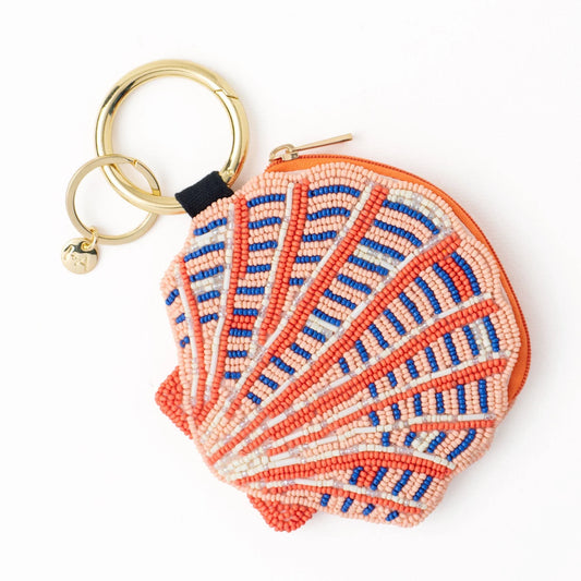 Coral Mary Shell Coin Purse