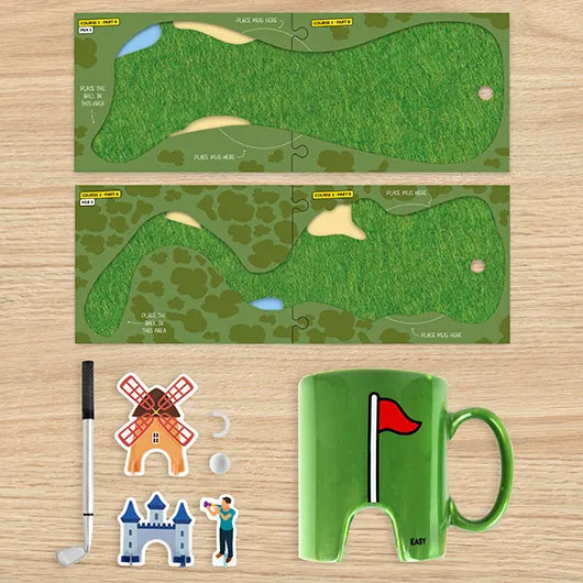 Golf Mug & Coasters Kit