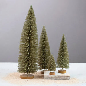 Flocked Brush Tree - Green