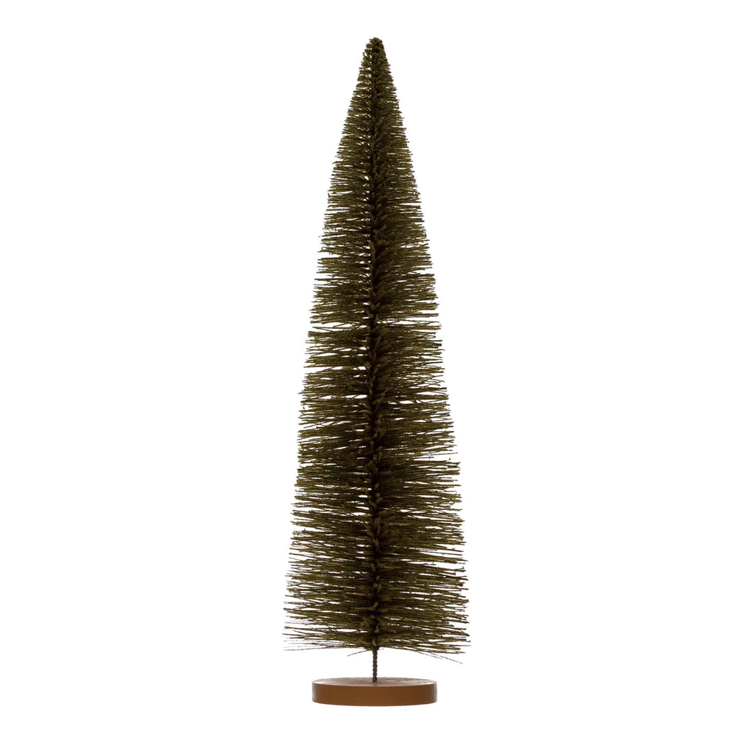 Flocked Brush Tree - Green