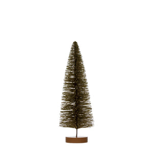 Flocked Brush Tree - Green