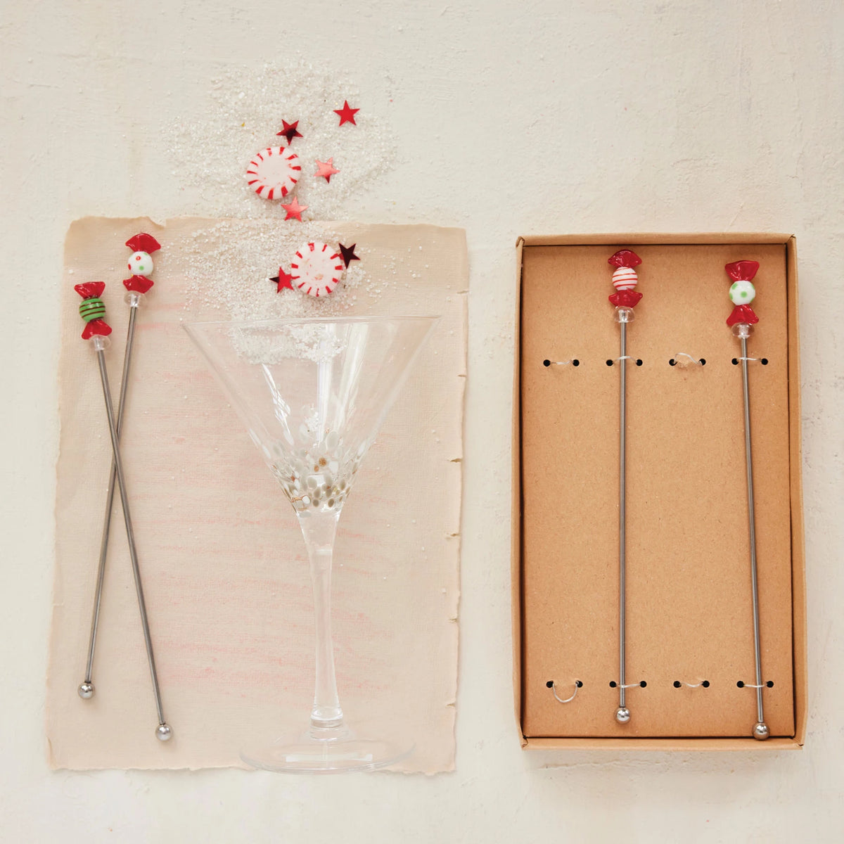 Set/4 Cocktail Stirrers
