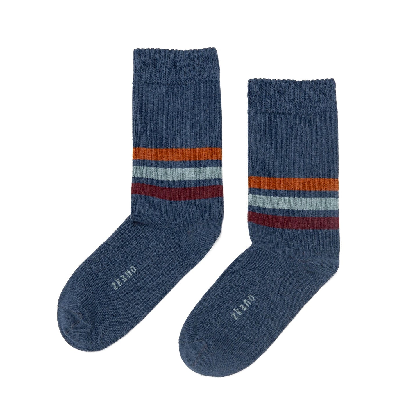 Mens Socks - Mid Stripe Ribbed