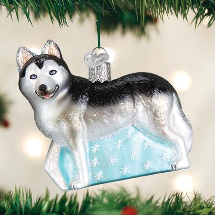 SIBERIAN HUSKY ORNAMENT