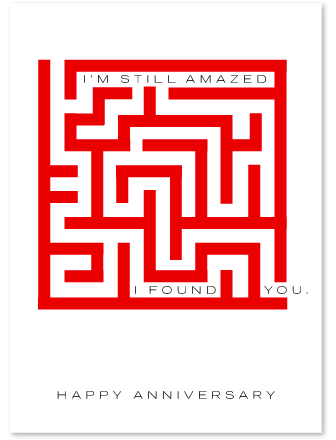 AMAZED ANNIVERSARY CARD
