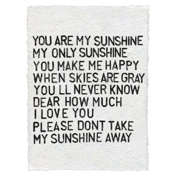 Recycled Paper Print
